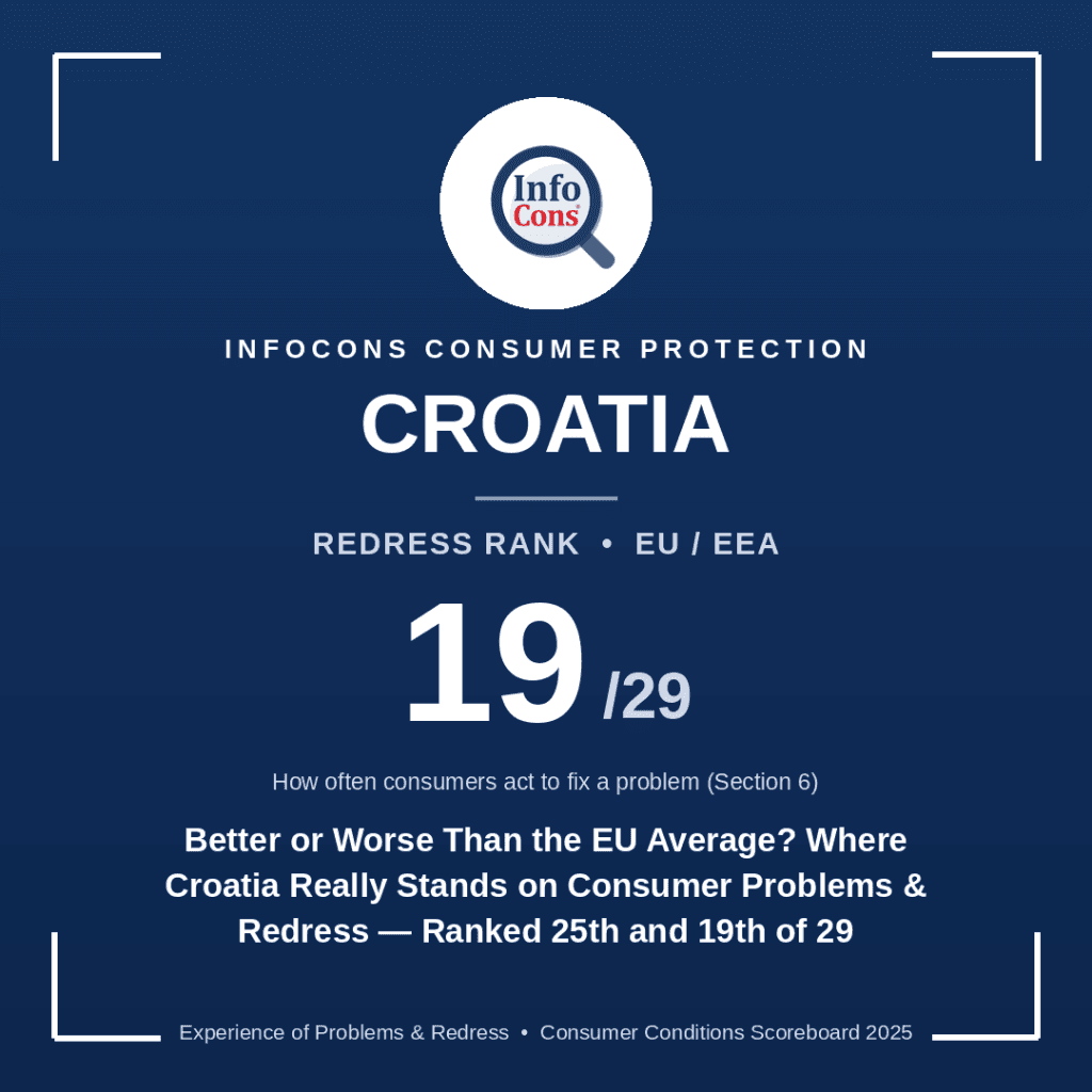 Better or Worse Than the EU Average : Where Croatia Really Stands on Consumer Problems & Redress
