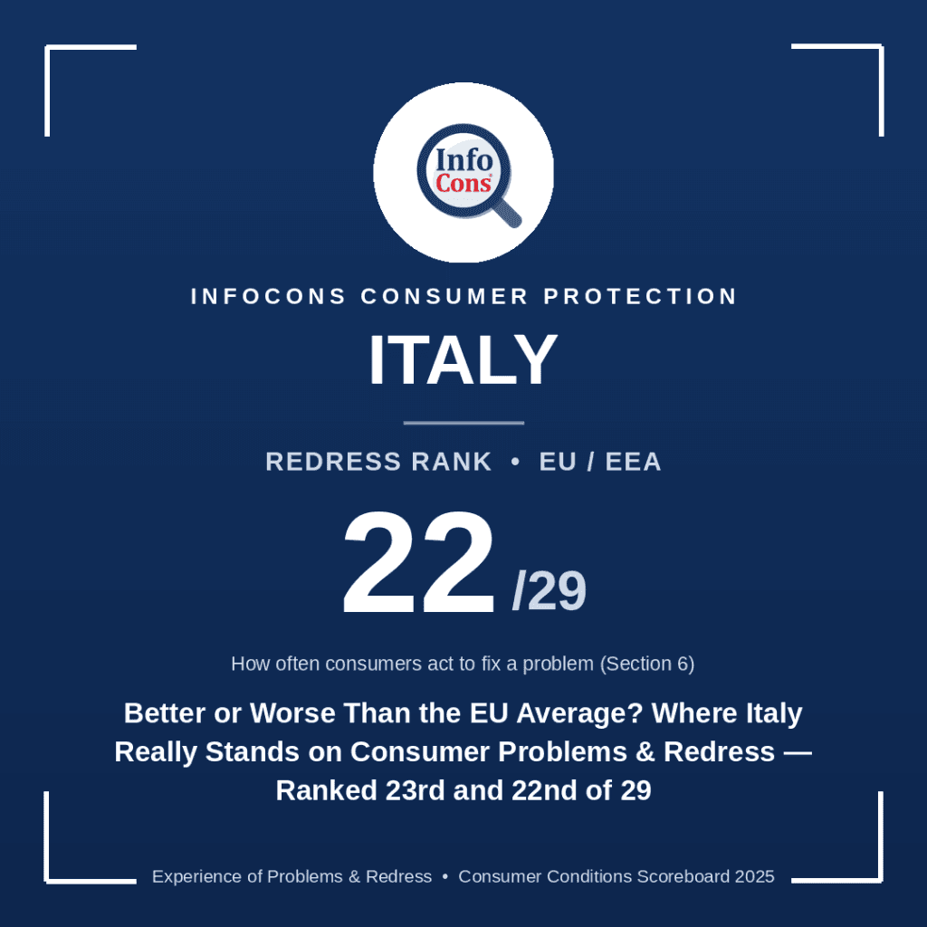 Better or Worse Than the EU Average - Where Italy Really Stands on Consumer Problems & Redress