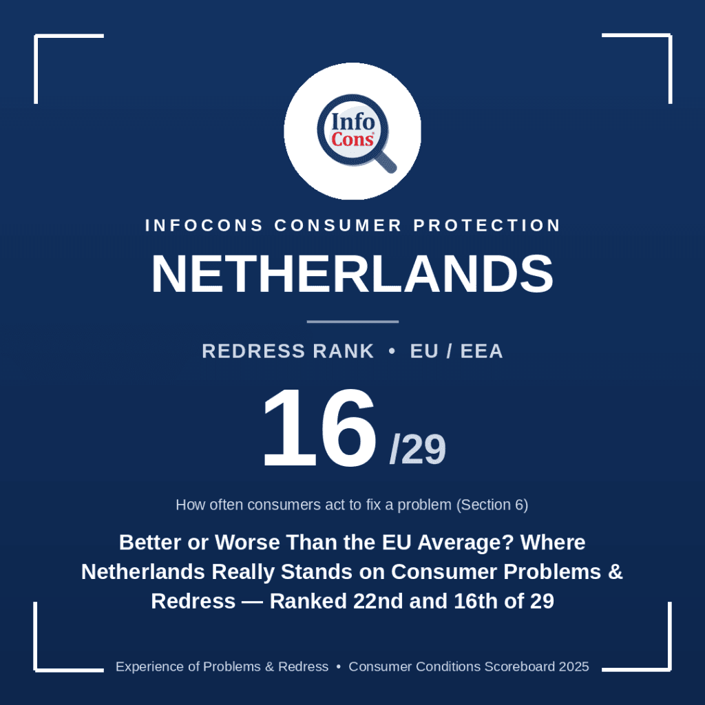 Better or Worse Than the EU Average : Where Netherlands Really Stands on Consumer Problems & Redress