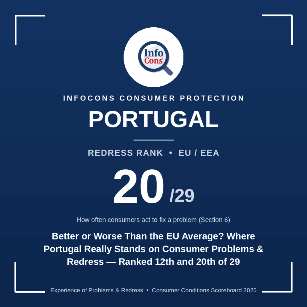 Better or Worse Than the EU Average : Where Portugal Really Stands on Consumer Problems & Redress