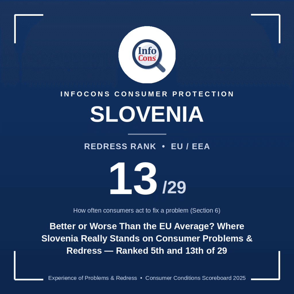 Better or Worse Than the EU Average ? Where Slovenia Really Stands on Consumer Problems & Redress