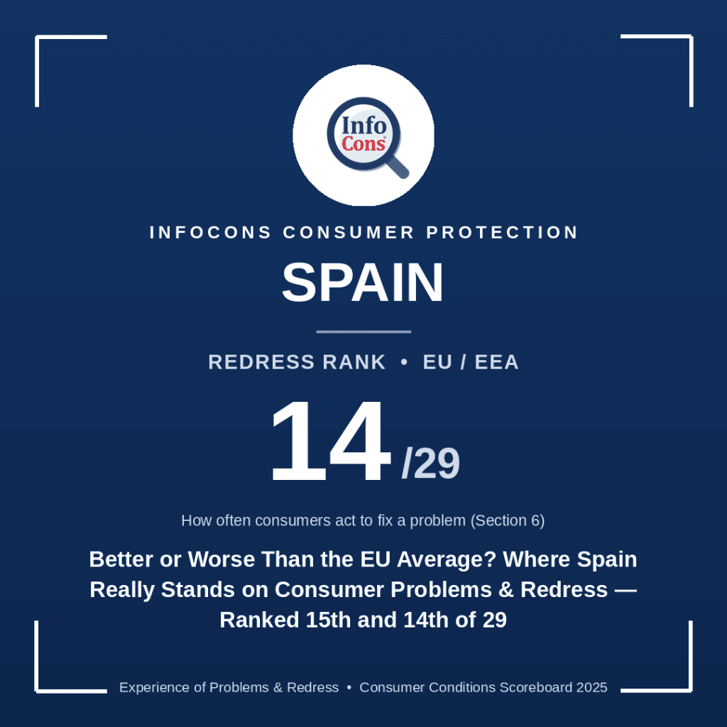 Better or Worse Than the EU Average ? Where Spain Really Stands on Consumer Problems & Redress
