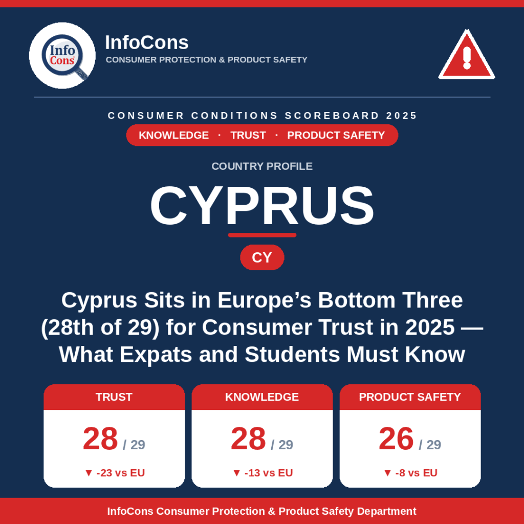 Cyprus Sits in Europe's Bottom Three for Consumer Trust in 2025 - What Expats and Students Must Know