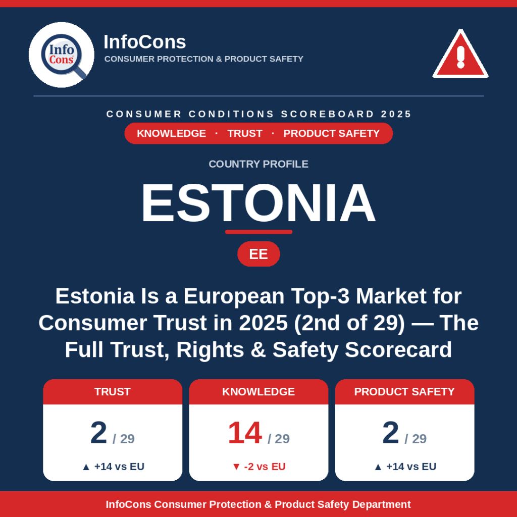 Estonia Is a European Top-3 Market for Consumer Trust in 2025 - The Full Trust, Rights and Safety Scorecard