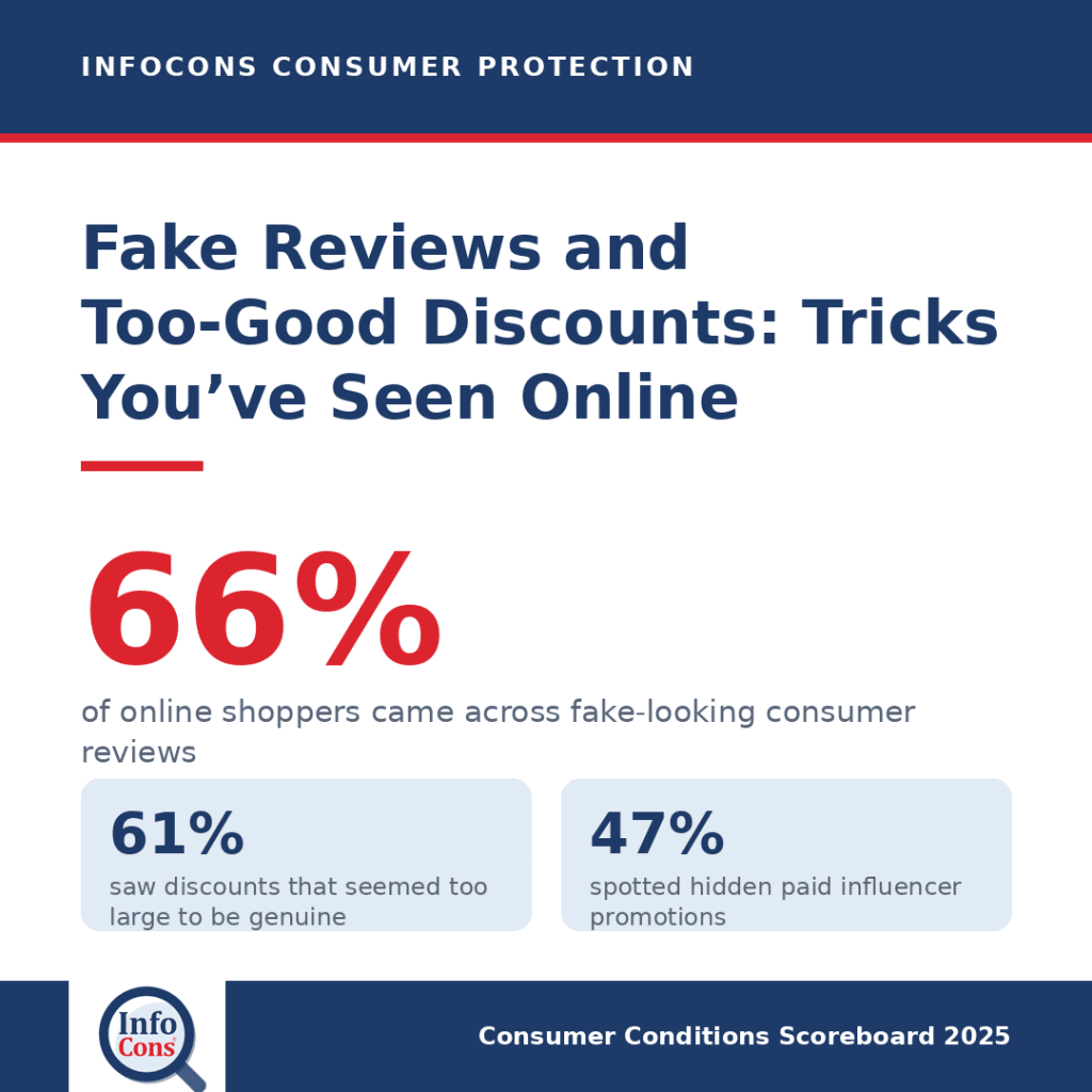 Fake Reviews and Too-Good Discounts : The Misleading Online Tricks Most Europeans Have Seen
