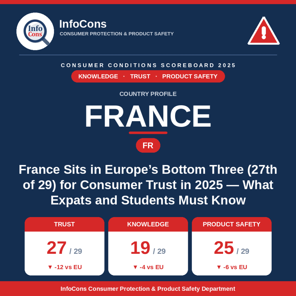 France Sits in Europe's Bottom Three for Consumer Trust in 2025 - What Expats and Students Must Know