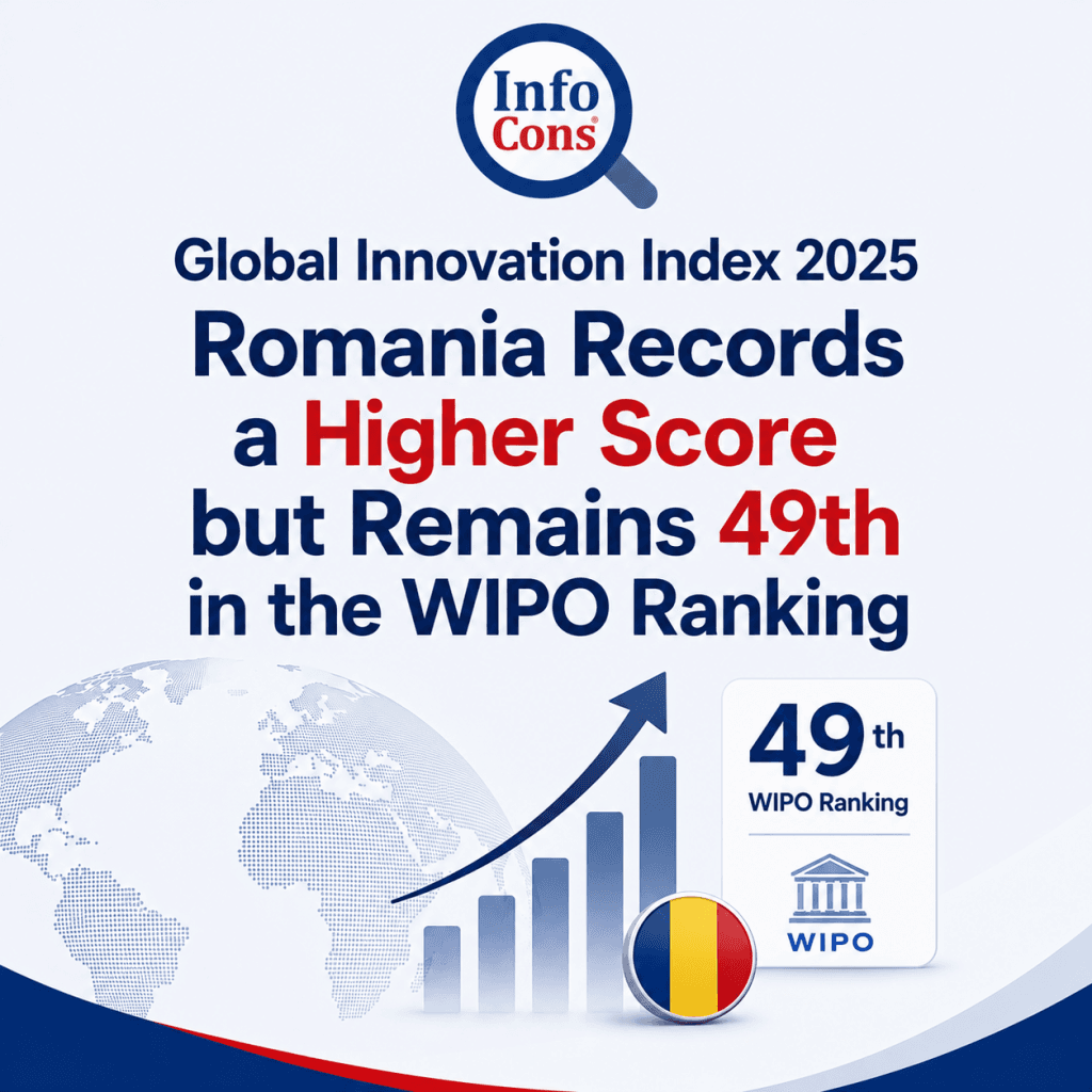 Global Innovation Index 2025 : Romania Records a Higher Score but Remains 49th in the World Intellectual Property Organization - WIPO Ranking