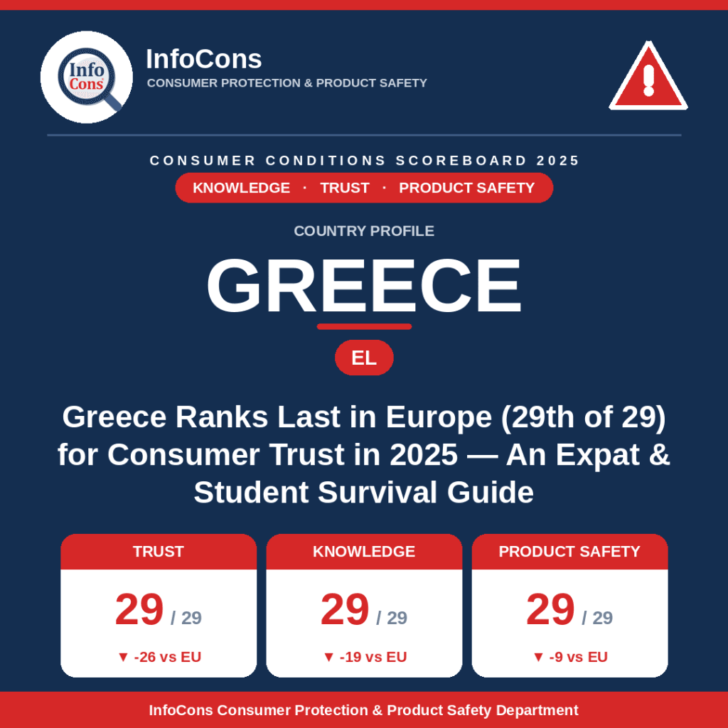 Greece Ranks Last in Europe for Consumer Trust in 2025 - An Expat and Student Survival Guide