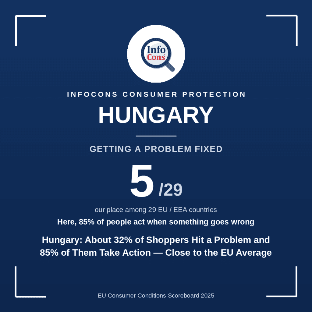 Hungary - About 32% of Shoppers Hit a Problem and 85% of Them Take Action - Close to the EU Average