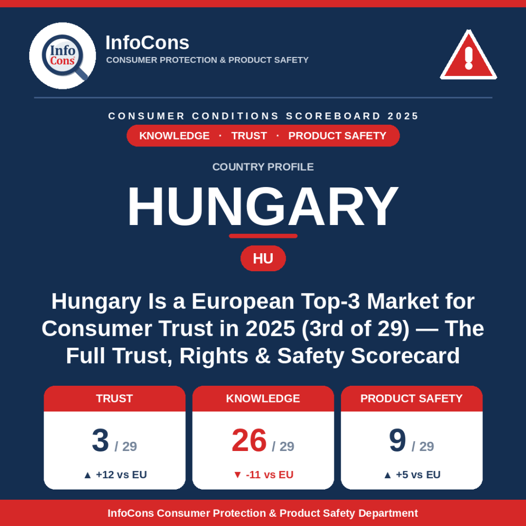 Hungary Is a European Top-3 Market for Consumer Trust in 2025 - The Full Trust, Rights and Safety Scorecard