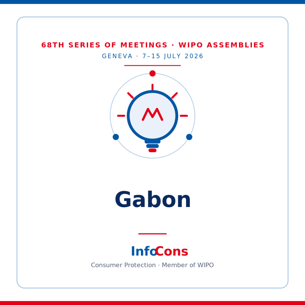 Official statement from the representatives of Gabon 68th Series of Meetings of the Assemblies of the Member States of the Member States of the World Intellectual Property Organization - WIPO