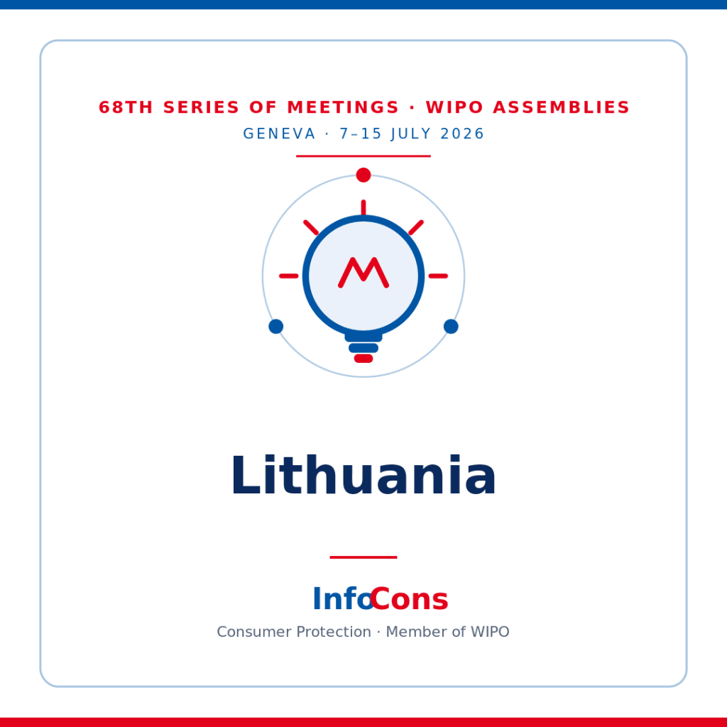 Official statement from the representatives of Lithuania 68th Series of Meetings of the Assemblies of the Member States of the Member States of the World Intellectual Property Organization - WIPO