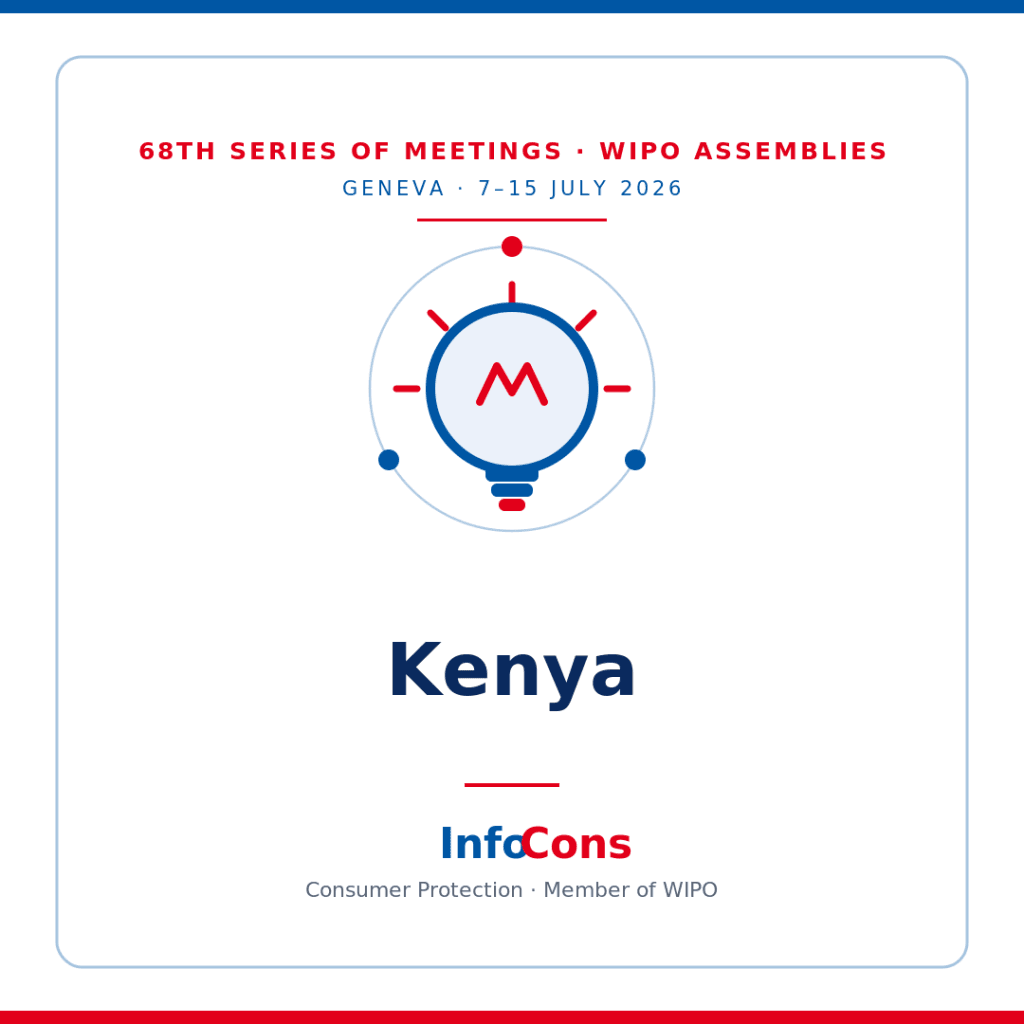 Official statement from the representatives of the Republic of Kenya 68th Series of Meetings of the Assemblies of the Member States of WIPO