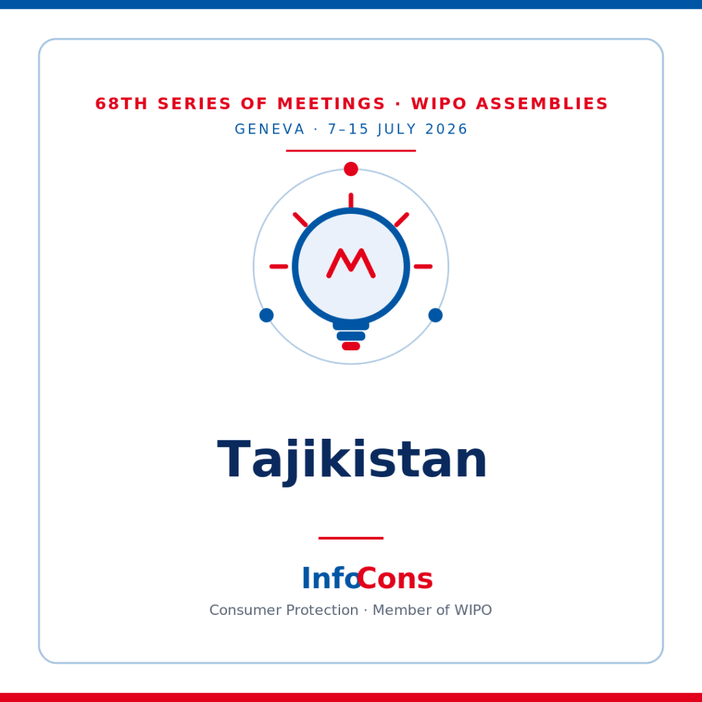 Official statement from the representatives of the Republic of Tajikistan 68th Series of Meetings of the Assemblies of the Member States of WIPO
