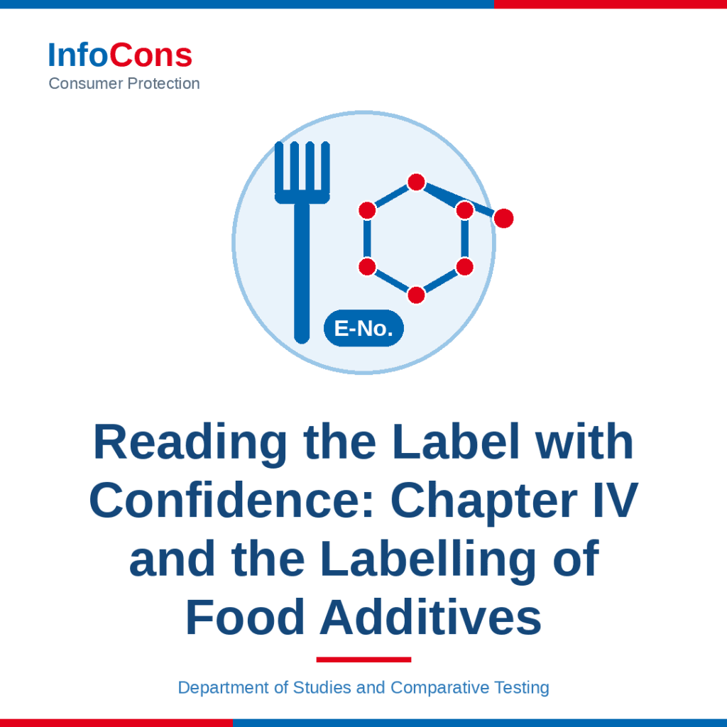 Reading the Label with Confidence - Food and the Labelling of Food Additives