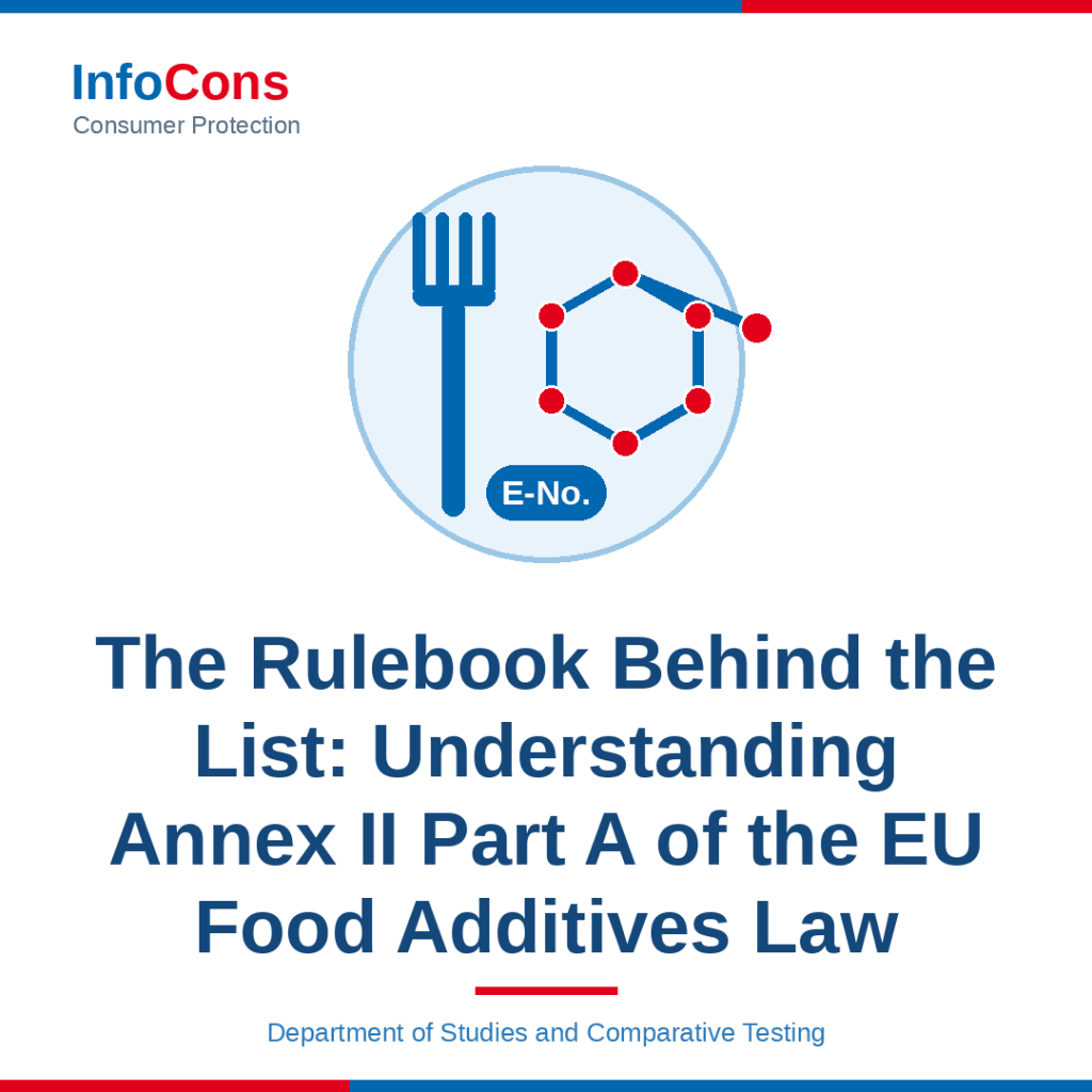 The Rulebook Behind the List of Additives - Understanding the EU Food Additives Law