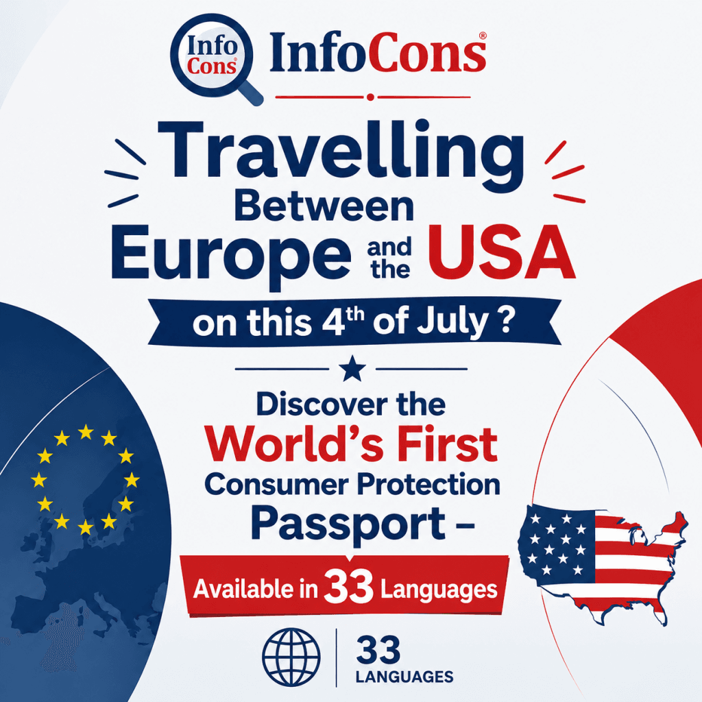Travelling Between Europe and the USA on this 4th of July ? Discover the World's First Consumer Protection Passport – Available in 33 Languages