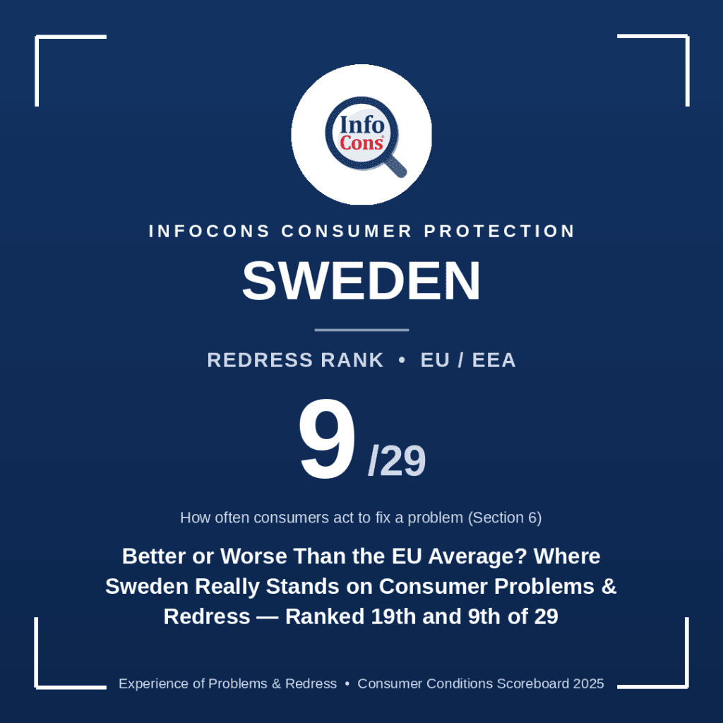 Where Sweden Really Stands on Consumer Problems & Redress - Better or Worse Than the EU Average ?