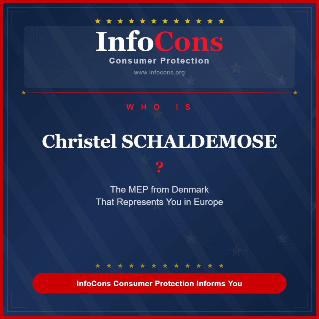 Who is Christel SCHALDEMOSE The MEP from Denmark That Represents You in Europe - InfoCons Consumer Protection Informs You