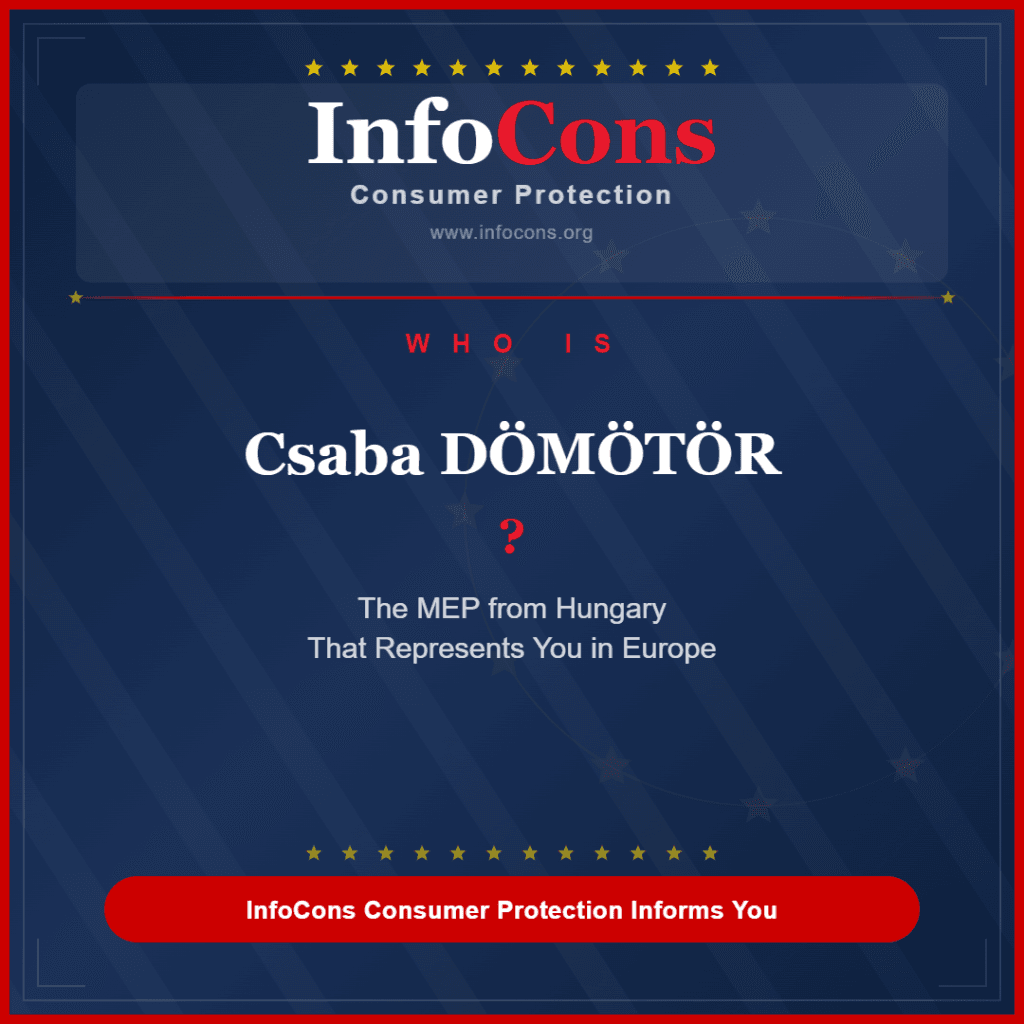 Who is Csaba DÖMÖTÖR The MEP from Hungary That Represents You in Europe - InfoCons Consumer Protection Informs You