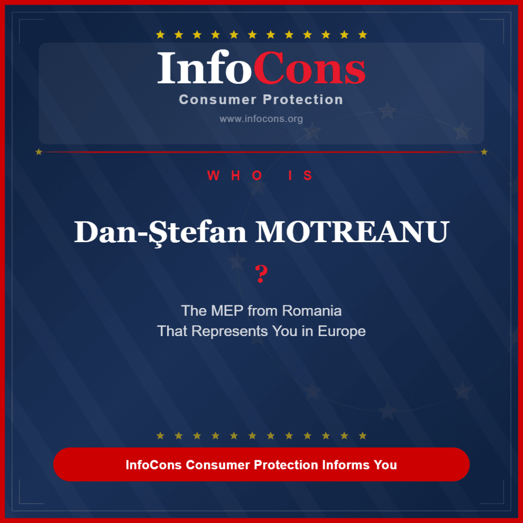 Who is Dan-Ştefan MOTREANU The MEP from Romania That Represents You in Europe - InfoCons Consumer Protection Informs You