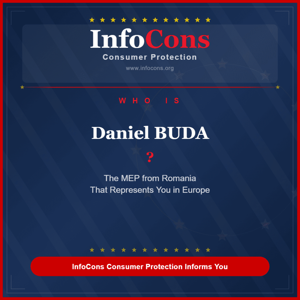 Who is Daniel BUDA The MEP from Romania That Represents You in Europe - InfoCons Consumer Protection Informs You