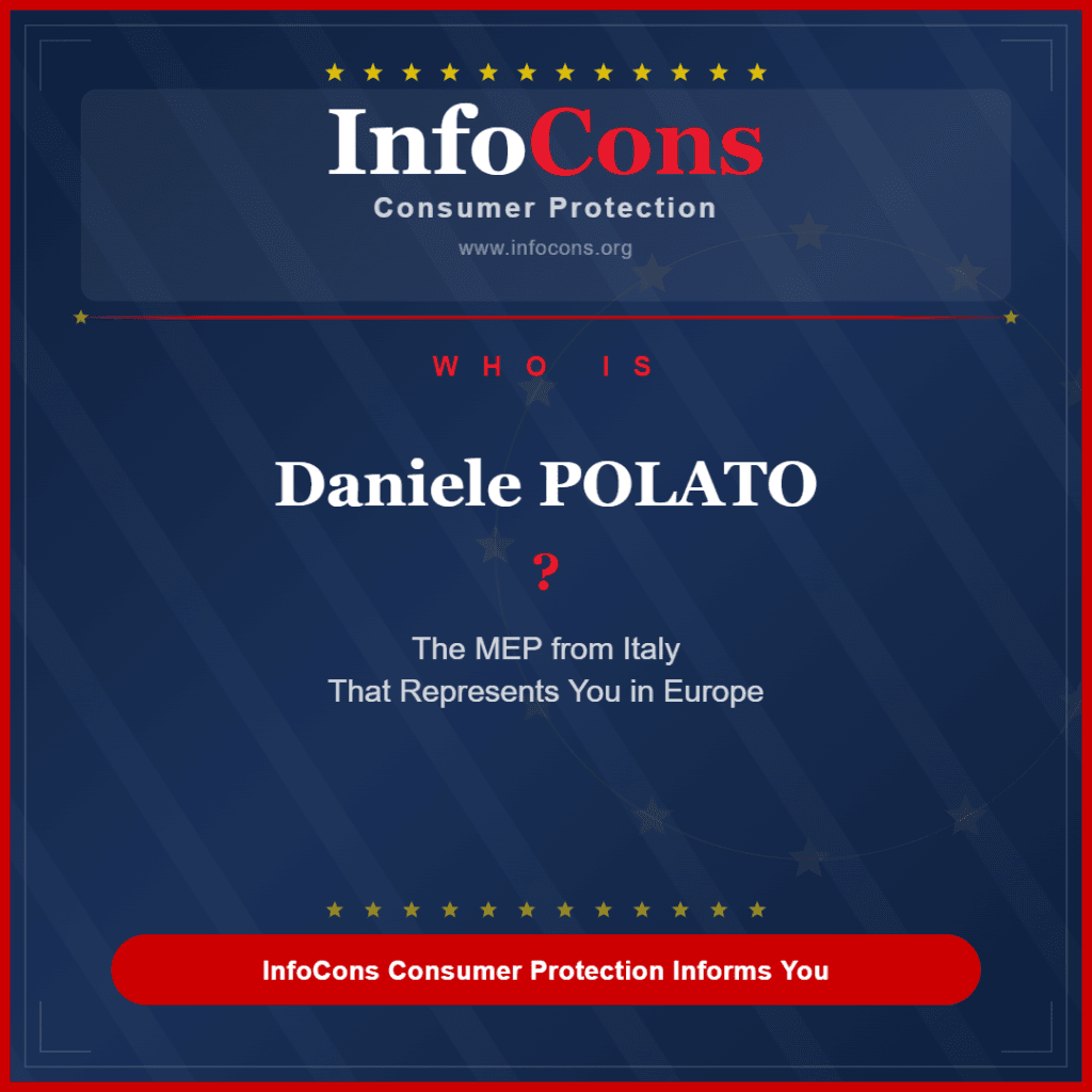 Who is Daniele POLATO The MEP from Italy That Represents You in Europe - InfoCons Consumer Protection Informs You