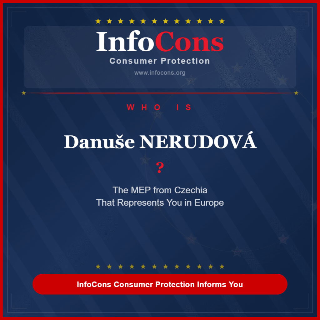Who is Danuše NERUDOVÁ The MEP from Czechia That Represents You in Europe - InfoCons Consumer Protection Informs You