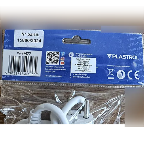PLASTROL - Extension lead
