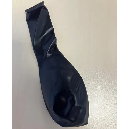 Latex balloons in black colour.