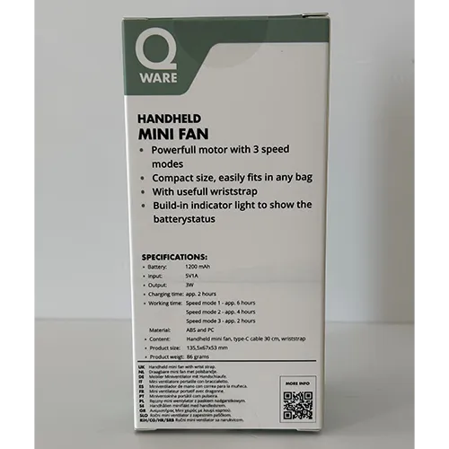Qware - Portable mini fan