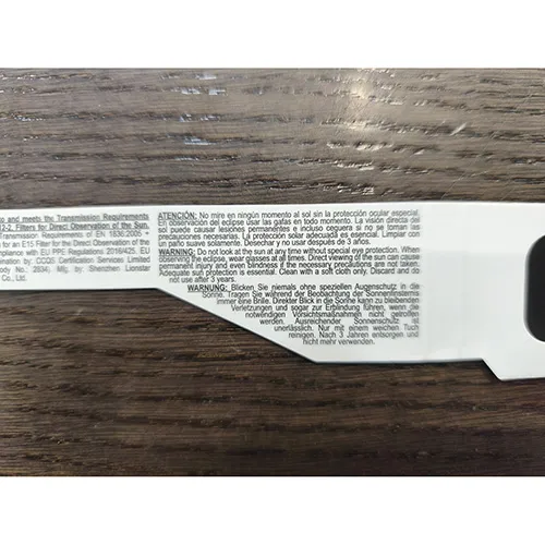 ECP Eye Care Professional - Solar eclipse glasses