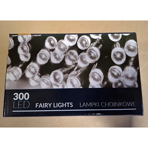 Lighting chain intended for interconnection, which contains 300 non-replaceable LED light sources. The product includes a device for changing lighting modes.