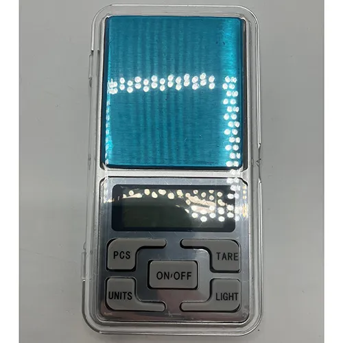 Grey pocket scale.
