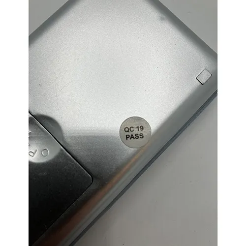 Grey pocket scale.
