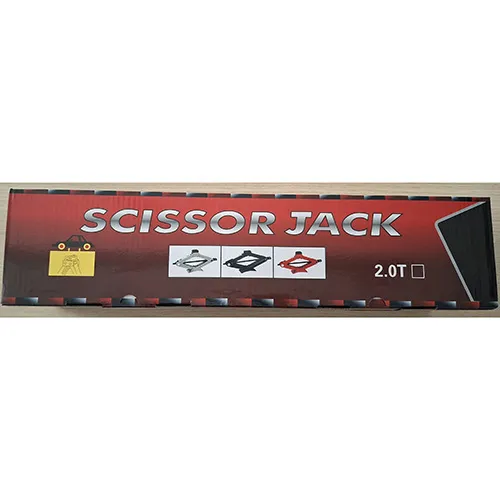 Scissor jack, maximum load 2000 kg.