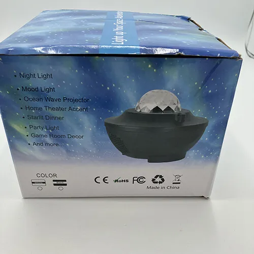 Black starry projector.
