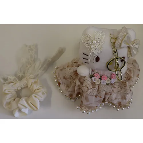 Hello Kitty - Key ring with soft toy