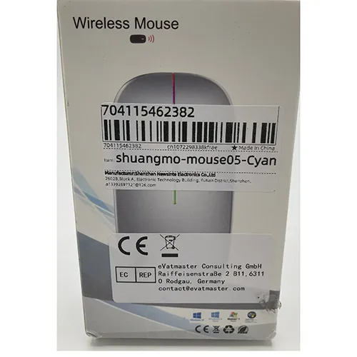 Rechargeable Bluetooth wireless mouse delivered with a USB cable.