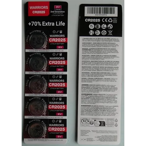 WARRIORS - Button batteries