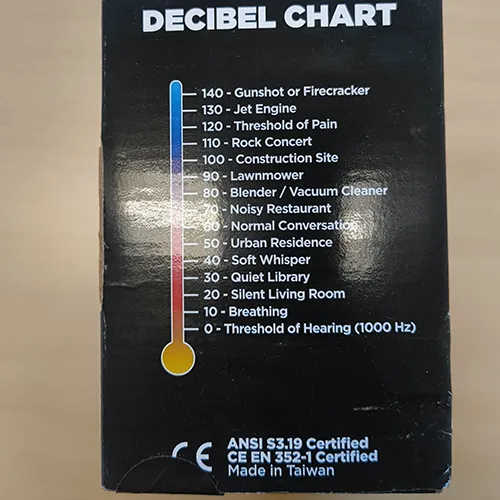 Decibel Defense’. - Protective earmuffs
