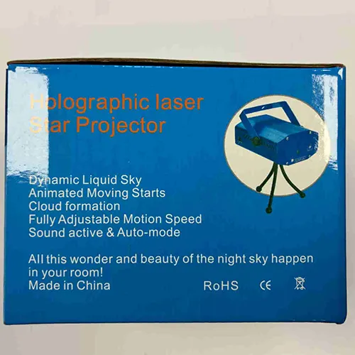 Blue laser projector.
