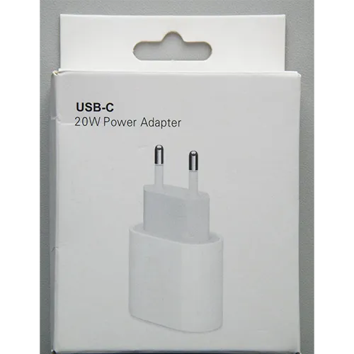 White USB charger featuring one USB Type-C output port.