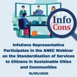 InfoCons Representative Participates in the ANEC Webinar on the Standardisation of Services to Citizens in Sustainable Cities and Communities