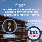 Sorin Mierlea , President of InfoCons Consumer Protection , attends the 2026 EUIPO Observatory Plenary Meeting