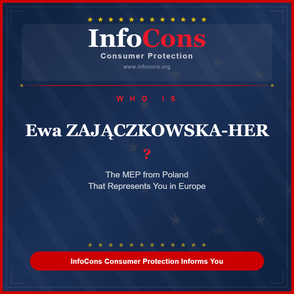 Who is Ewa ZAJĄCZKOWSKA-HER - The MEP from Poland That Represents You in Europe - InfoCons Consumer Protection Informs You