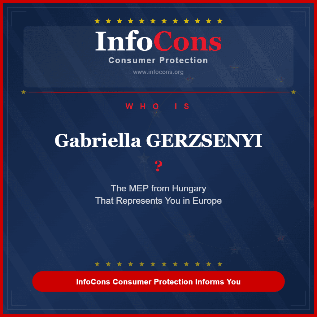 Who is Gabriella GERZSENYI ? The MEP from Hungary That Represents You in Europe - InfoCons Consumer Protection Informs You