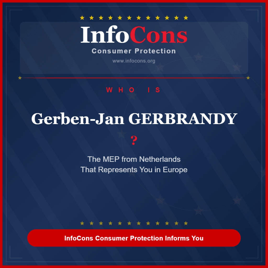 Who is Gerben-Jan GERBRANDY - The MEP from Netherlands That Represents You in Europe - InfoCons Consumer Protection Informs You