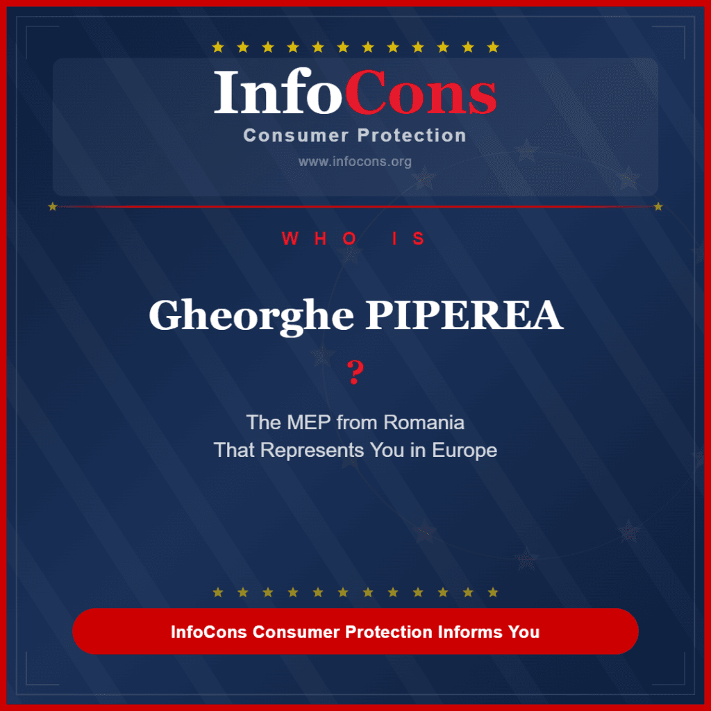 Who is Gheorghe PIPEREA - The MEP from Romania That Represents You in Europe - InfoCons Consumer Protection Informs You