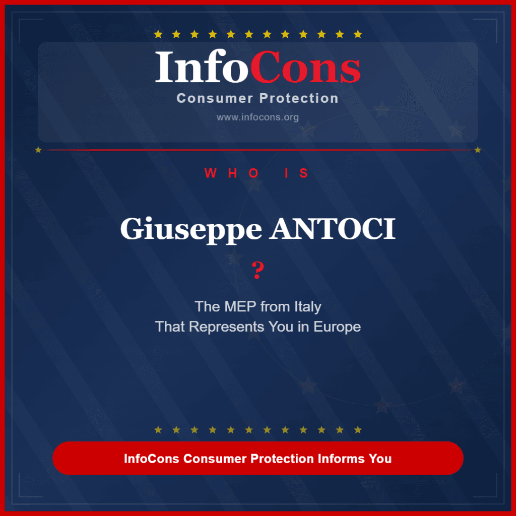 Who is Giuseppe ANTOCI - The MEP from Italy That Represents You in Europe - InfoCons Consumer Protection Informs You